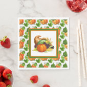 Serviette En Papier Épice de citrouille  (En situation)