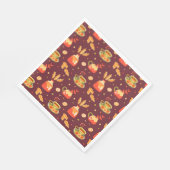 Serviette En Papier Épice de citrouille automnale cosy (Coin)
