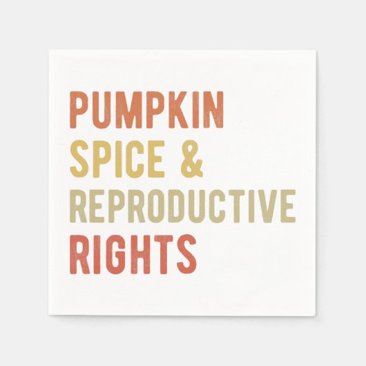 Serviette En Papier Épices citrouilles et droits de reproduction I (Devant)
