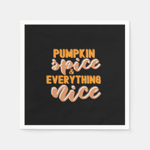 Serviette En Papier Épices citrouilles Et Tout Beau Automne