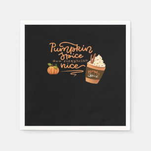 Serviette En Papier Épices citrouilles Et Tout Beau Automne Art Avec P