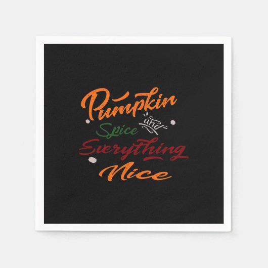 Serviette En Papier Épices citrouilles Et Tout Beau Slogan (Devant)