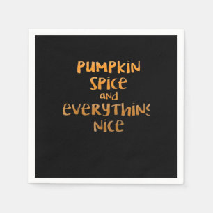 Serviette En Papier Épices citrouilles Et Tout Joli Design