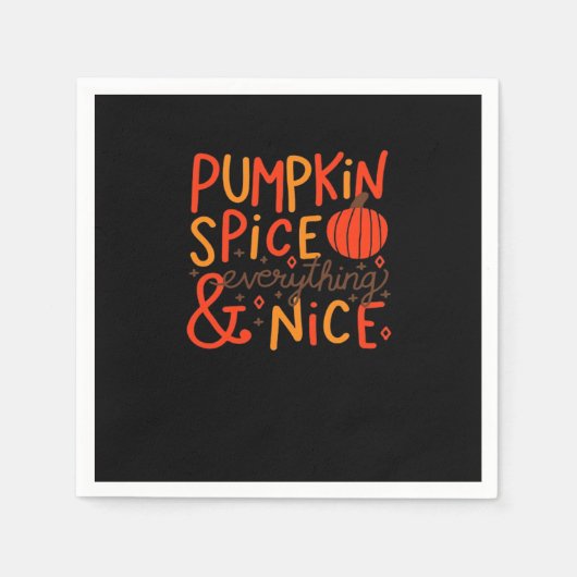 Serviette En Papier Épices citrouilles Et Tout Nice - Automne Automne (Devant)