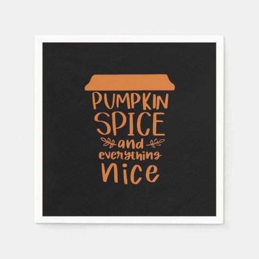 Serviette En Papier Épices citrouilles Et Tout Nice - Automne Automne (Devant)
