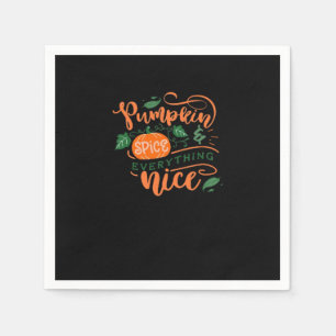 Serviette En Papier Épices citrouilles Et Tout Nice Automne Automne Au