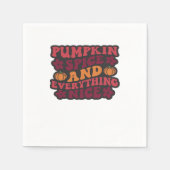 Serviette En Papier Épices citrouilles Et Tout Nice (Foncé) (Devant)