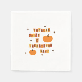 Serviette En Papier Épices citrouilles et tout Nice - Vibes de devis