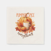 Serviette En Papier Épices citrouilles - Foliage de fin et d'automne (Devant)