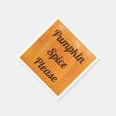 Serviette En Papier Épices citrouilles S'il vous plaît (Coin)