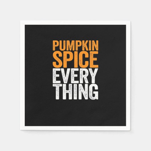 Serviette En Papier Épices citrouilles Tout automne saison Halloween E (Devant)