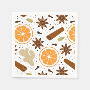 Serviette En Papier épices de Noël