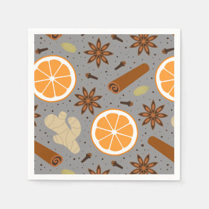 Serviette En Papier épices de Noël