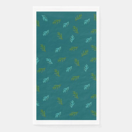 Serviette En Papier Épinette - Parfum d'une forêt verte (Devant)