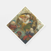 Serviette En Papier Epiphanie religieuse Jésus-Marie Joseph Noël (Coin)
