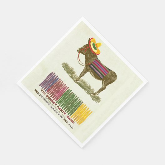Serviette En Papier Éplucher la queue sur l'âne (Coin)