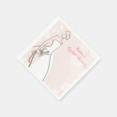 Serviette En Papier Épouse (Coin)