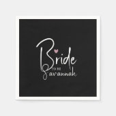 Serviette En Papier Épouse à être | Nom personnalisé (Devant)