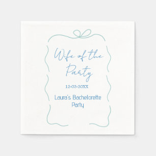 Serviette En Papier épouse du nom de la fête de la date espagnole bord