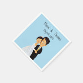 Serviette En Papier Épouse et pièce de dessin animé (Coin)