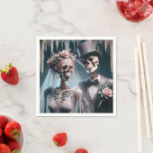 Serviette En Papier Épouse Et Salle D'Halloween (En situation)