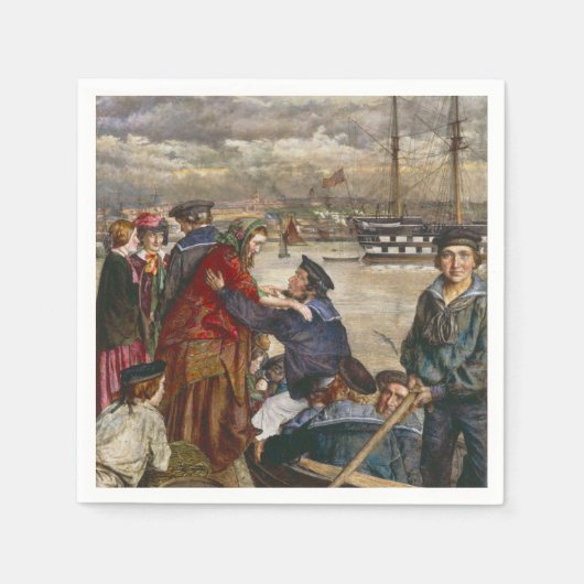 Serviette En Papier Épouses et épouses des marins (par John Lee) (Devant)