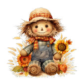 Serviette En Papier Épouvantail avec tournesol