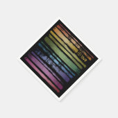 Serviette En Papier Equality Love Rainbow Brush Strokes LGBTQ ID656 (Coin)