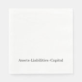 Serviette En Papier Équation comptable (Devant)