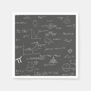 Serviette En Papier équations mathématiques, formules et partie graphi