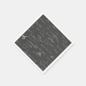 Serviette En Papier équations mathématiques, formules et partie graphi (Coin)