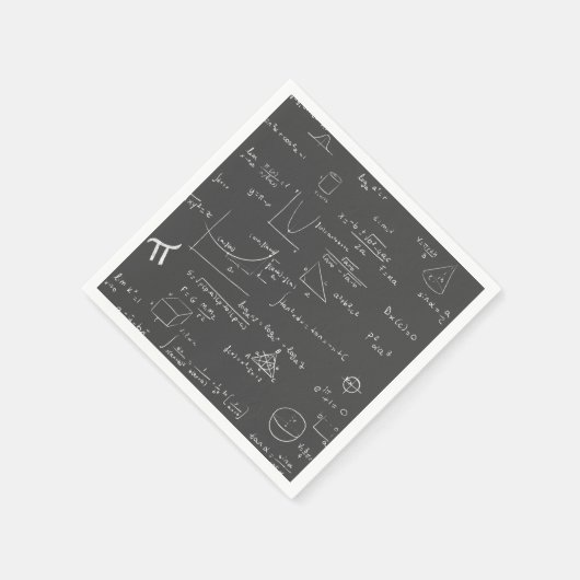 Serviette En Papier équations mathématiques, formules et partie graphi (Coin)