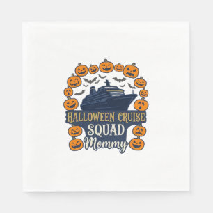 Serviette En Papier Équipage de croisière Halloween Maman Bateau Citro