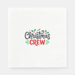 Serviette En Papier Équipage de Noël Fête festive