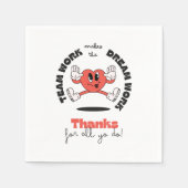 Serviette En Papier Équipe d'affaires Parti volontaire des employés (Devant)