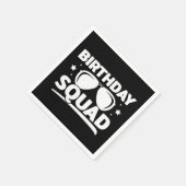 Serviette En Papier Équipe d'anniversaire du cool Fun Matching Group (Coin)