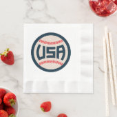 Serviette En Papier Équipe de baseball USA (En situation)