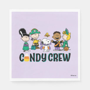 Serviette En Papier Équipe de bonbons Peanuts Gang Halloween