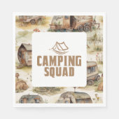 Serviette En Papier Équipe de camping (Devant)