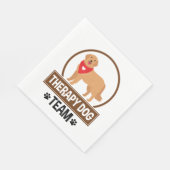 Serviette En Papier Équipe de chien thérapeutique (Coin)