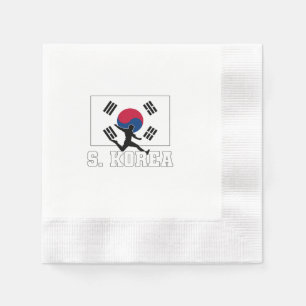 Serviette En Papier Équipe de Corée du Sud de football