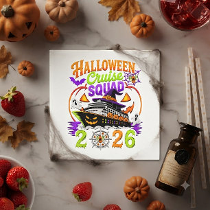 Serviette En Papier Équipe de croisière Halloween 2026 tenue coordonné
