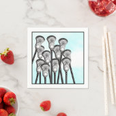 Serviette En Papier Équipe de crosse (En situation)