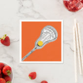 Serviette En Papier Équipe de crosse Orange (En situation)