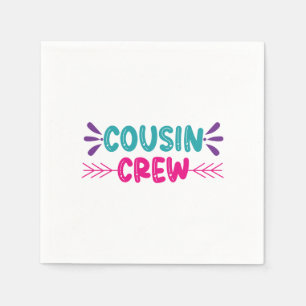 Serviette En Papier Équipe de Cute Cousin