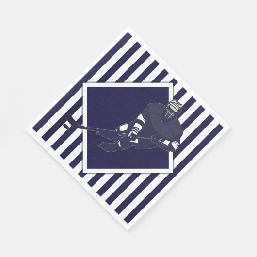 Serviette En Papier Équipe de hockey (Coin)