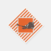 Serviette En Papier Équipe de hockey Orange (Coin)