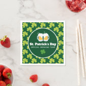 Serviette En Papier Équipe de la St. Patrick's Day Drinking Motif (En situation)