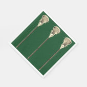 Serviette En Papier Équipe de Lacrosse (Coin)