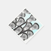 Serviette En Papier Équipe de Lacrosse (Coin)